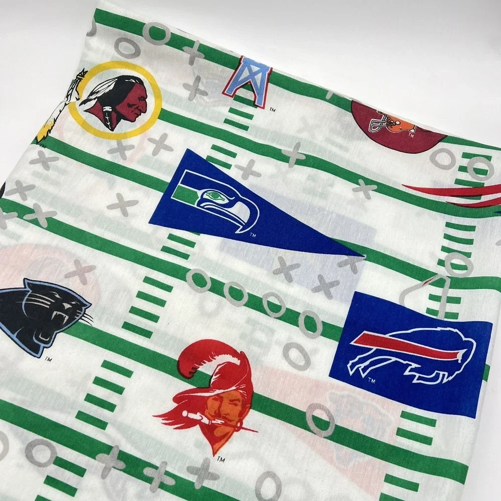 NFL Teams All Over Print Twin Flat Sheet The Bribb Company Made In USA Football‎